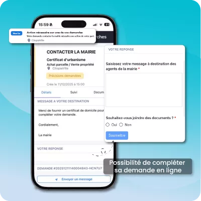 courriers complété en ligne